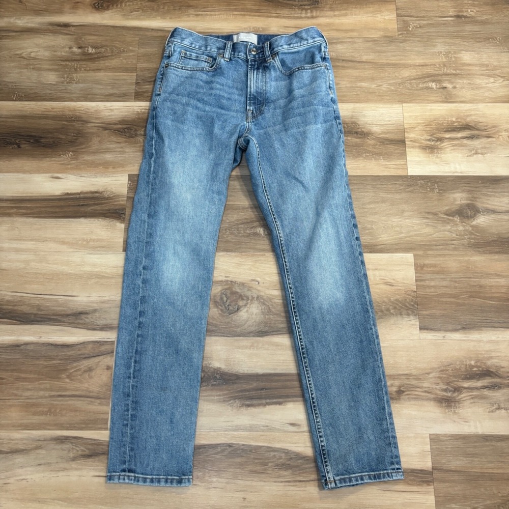 Everlane The Slim Jean 30x30 Mens Blue Denim Stretch Slim Fit Pants Medium Wash